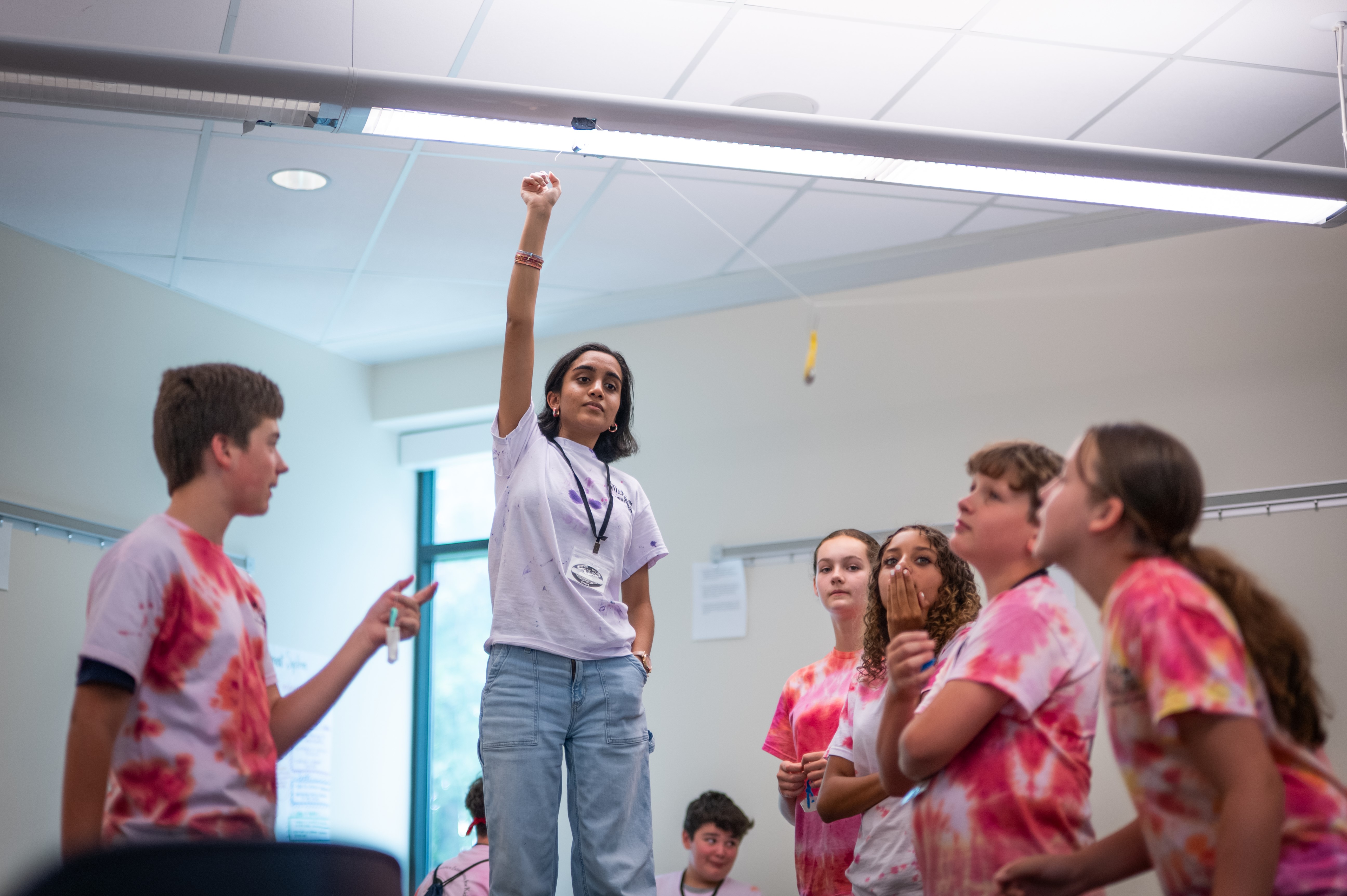 Students having fun at camp.